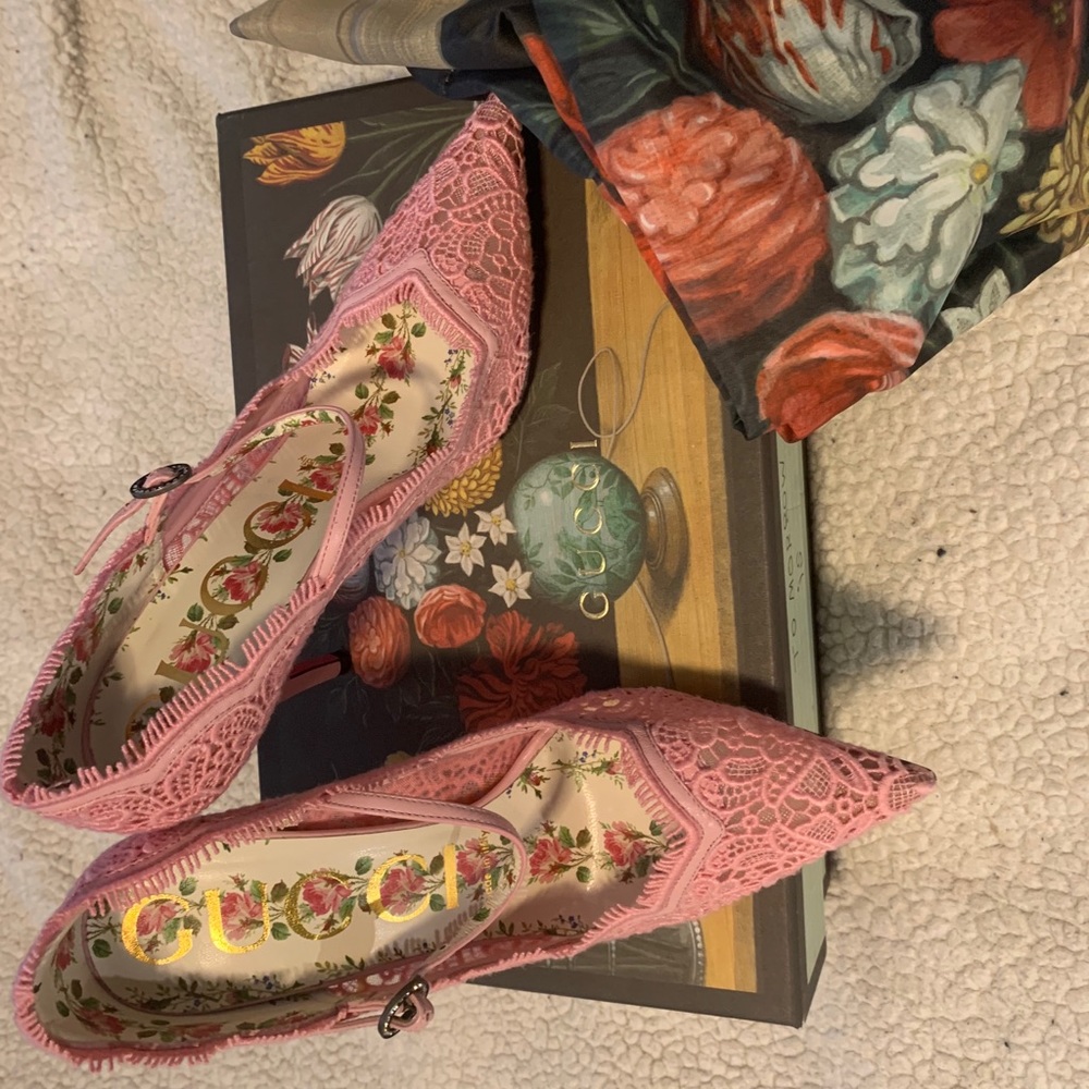 Gucci Virginia pink heel